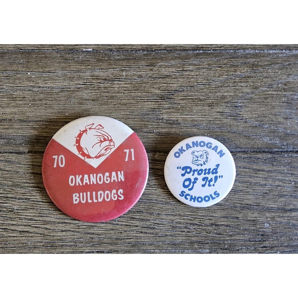 2 Vtg Buttons Southwest‎ Oklahoma State University Bulldogs SWOSU College School